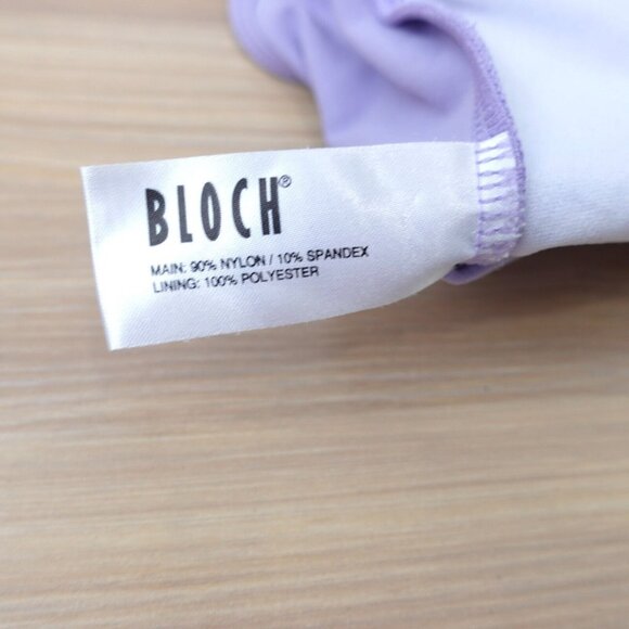 BLOCH‎ Leotard Girls 12 Purple One Piece Ballet Dancewear Heart Cami Ballerina - Picture 5 of 10